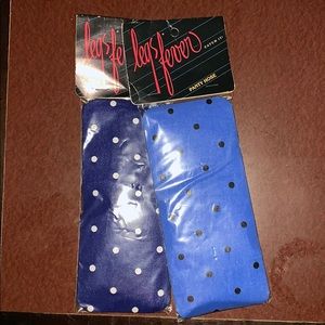 Vintage spotted stockings includes both pairs